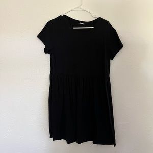 Cotton On Black Cotton Babydoll Dress
